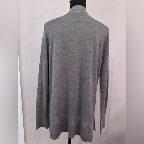 LOFT Heather Gray Open Cardigan - Picture 2 of 5